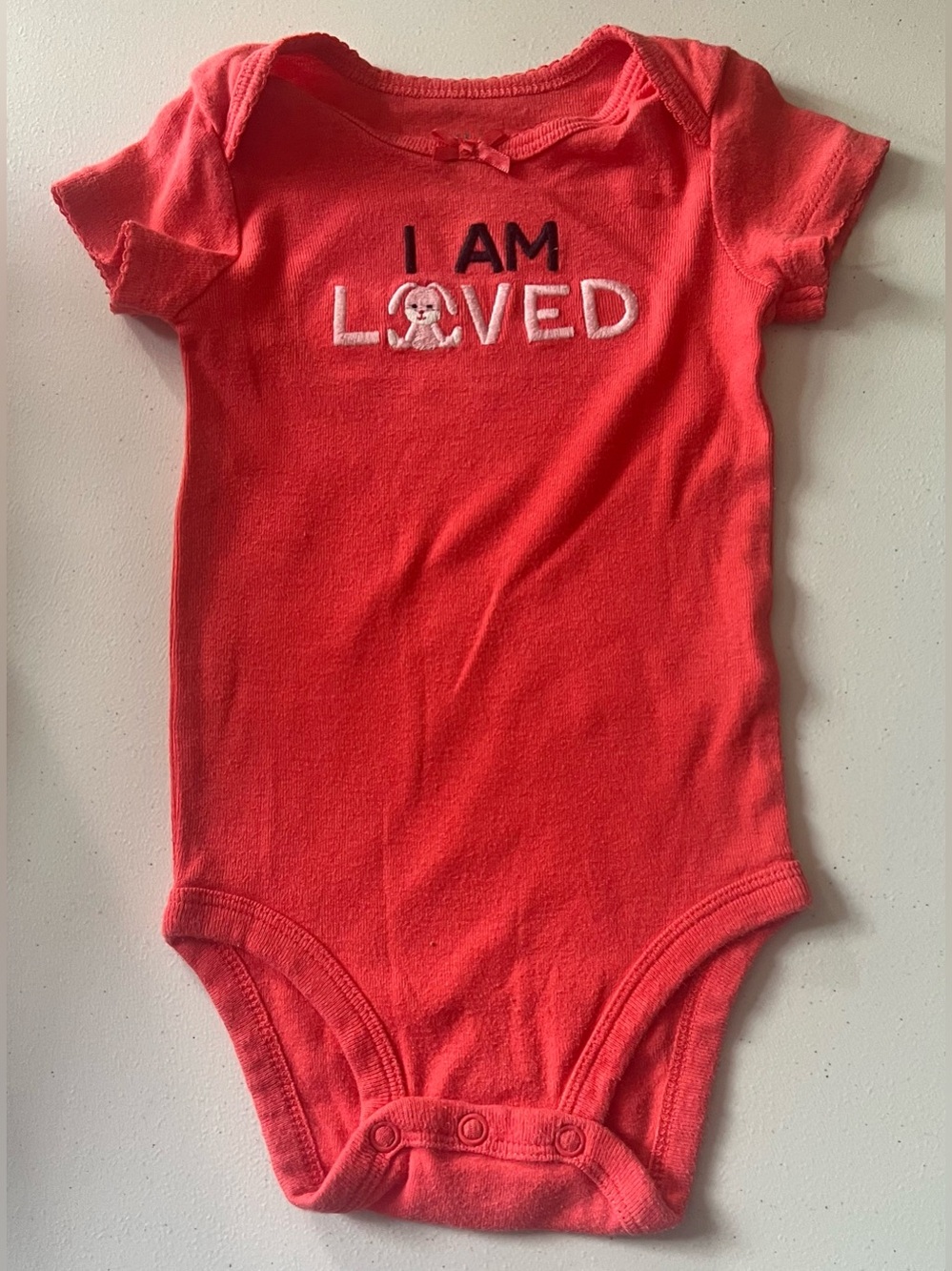 Carter’s Short Sleeve Onesie - Youth Size 3-6 Months
